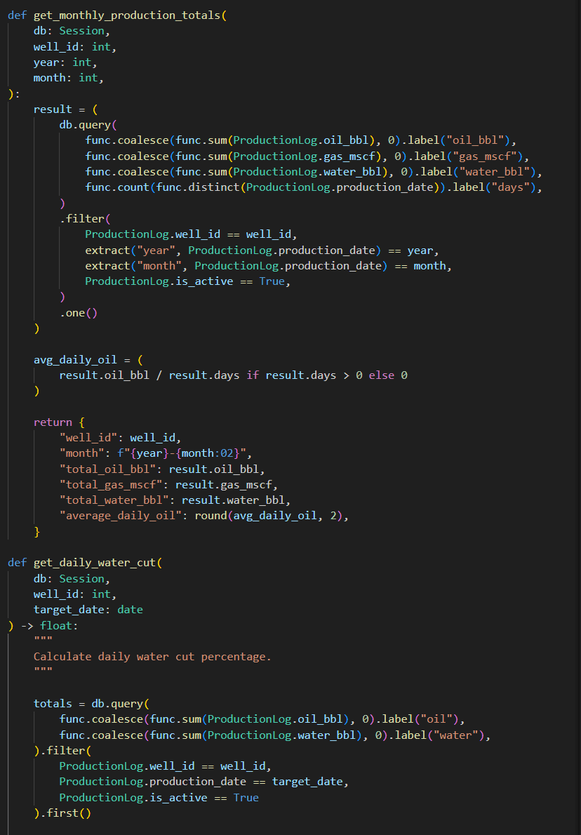 Energy Production Backend (REST API) screenshot 2
